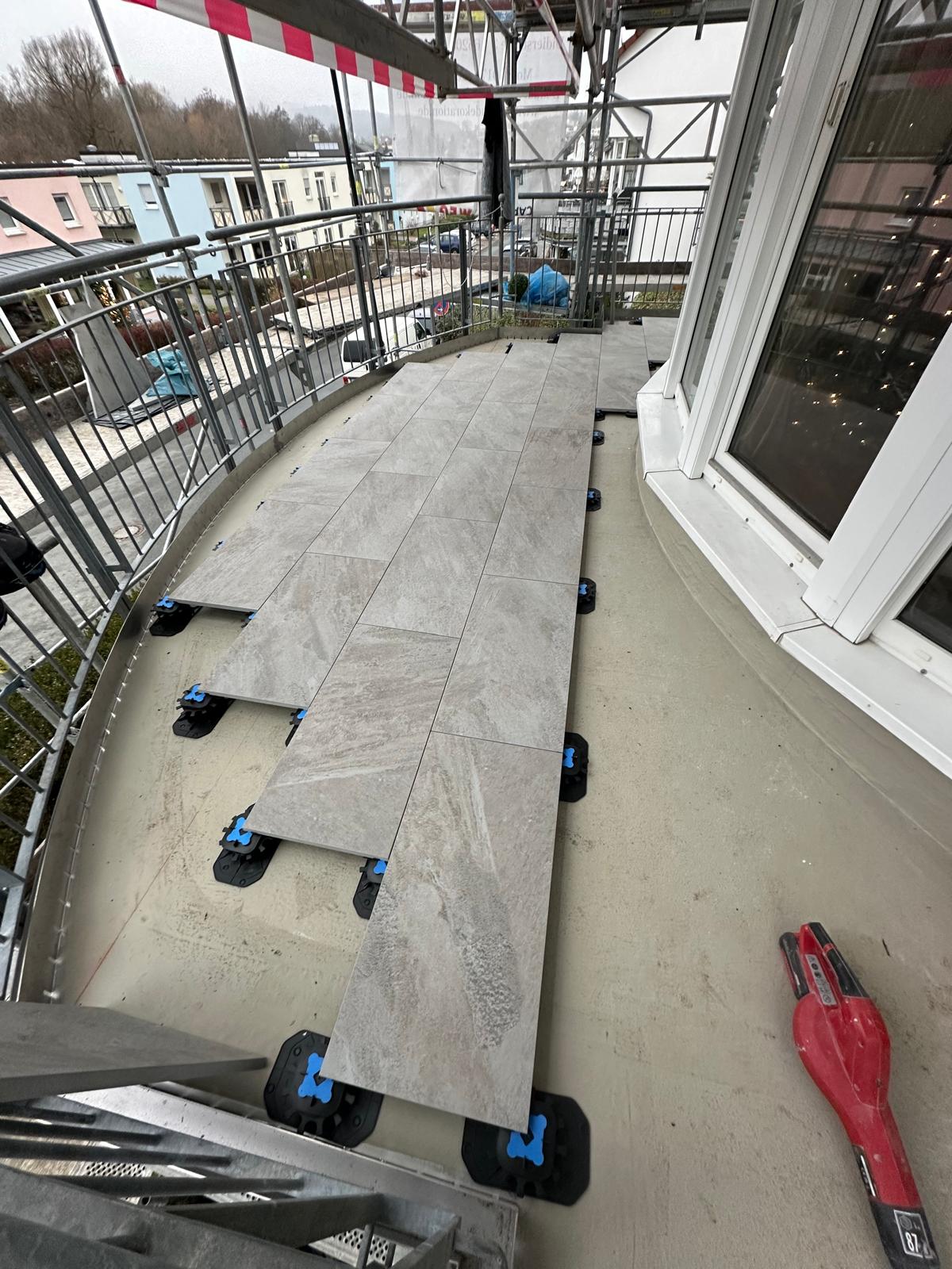 Terrassenverlegung auf Stelzlagern