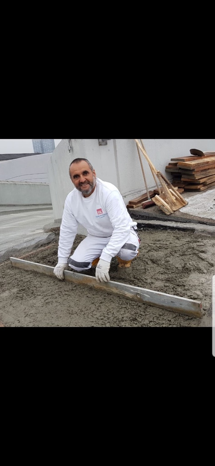 HK Baudekoration – Estricharbeiten auf der Baustelle